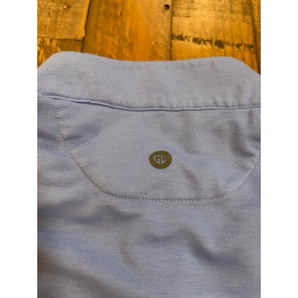 Graham Luxe Mens 2XL Periwinkle Blue Quarter Zip Pullover Performance Sweatshirt - Picture 6 of 12